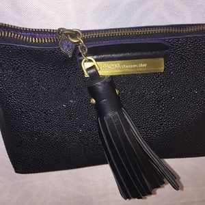 Rachel Roy Sparkly Black Crossbody Purse